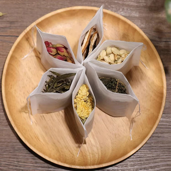 Environmentally Friendly Disposable Chinese Herbal Flower Tea Filter Coffee Wood Pulp Paper Tea Bag