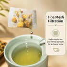 Custom Biodegradable Heat Seal Tea Bags Empty Herbal Medicine Bath Teabags Filter Pouches for Tea Packaging