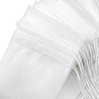 Disposable Drawstring Empty Tea Bags Corn Fiber PLA Biodegradable Non Woven Tea Filter Bags 100 Pcs for Loose Leaf Tea