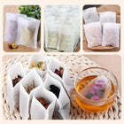 Disposable Green Tea Filter Bags with Natural Draw Strings Eco-Friendly Packaging & Printing Product
