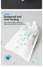 Drawstring Recyclable Non-Woven Shoe Storage Bag - Dustproof & Anti-Yellowing for Drying Shoes Breathable Mesh Reusable