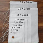 White Mesh Empty Tea Bags Drawstring Tea Filter Bags Small Infuser Sachets for Loose Leaf Tea Spices