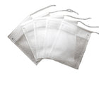 White Mesh Empty Tea Bags Drawstring Tea Filter Bags Small Infuser Sachets for Loose Leaf Tea Spices