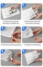 Drawstring Recyclable Non-Woven Shoe Storage Bag - Dustproof & Anti-Yellowing for Drying Shoes Breathable Mesh Reusable