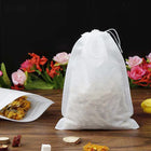 Customizable-sized non-woven reusable  tea bags, marked tea bags, tea bags with drawstrings